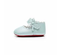 Baby Leather Shoes Solid Colour Soft Sole Shoes Kids Closed Toe Shoe Toddlers Mary Jane Princess Shoe Flower Girl Sandals Comfort Flat Sandals Casual Loafers Non Slip Walking Sneakers Mint Green