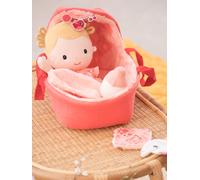 Baby Léna and her moses basket - LILLIPUTIENS rose