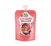 Baby Likes Halal Organic Butternut Squash, Rice and Lamb 130 grams x 12 pouches Baby Puree for 7 months plus