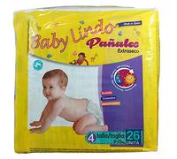 Baby Lindo Nappies 26 Units 9-15 kg Extra Large Size 4 500 g