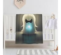 Baby Little Ghost's Light Printed Blanket, Soft and Comfortable, 30 x 40 inch Size, Suitable for Cribs, naps or Daycare.
