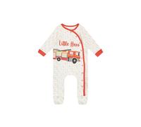 Baby Little Hero Fire Engine Sleepsuit Harry Bear Grey 9-12 m