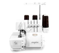 BABY LOCK Enspire Overlock Sewing Machine, White, Plastic, 1 Needle, 2-4 Threads, Jet Air System, 1500 SPM, 1-4mm Stitch Length, 3-9mm Throw Width, 7.3kg