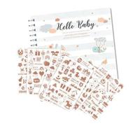 Baby Log Book | Baby Log Book Daily Tracker | Daily Activity Log, Record Book Album, Illustrated Keepsake Journal Pages, Developmental Milestones