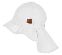 Baby long neck summer hat Mikk-Line Solid Blanc 2/4 ans