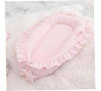 Baby Lounger Cotton Newborn Nest Co-Sleeping Pod Portable Bassinet Mattress with Lace, Baby Nest Pod, Newborn Bassinet Mattress