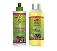 Baby Love Kids 2-in-1 Shea Butter Hair Care Set, Conditioning Detangling Spray and Moisturising Lotion, 500ml Each
