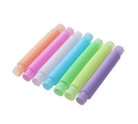 Baby Manipulative Luminous Telescopic Toy Sensory Stretch Sound 7PC Sensory Toys For Color Pull Education Hide And Seek Beehive (Multicolor, One Size)