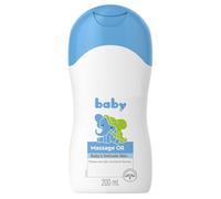 Baby Massage Oil - 200 ml (White) | Nourishing & Soothing Oil for Baby’s Delicate Skin | Lightweight & Non-Sticky | Dermatologist Tested | Daily Use