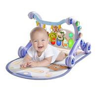 Baby Mat for Floor, Portable Play Mat with Walker, Multifunctional Fine Motor Skills Toy, Interactive Preschool Learning Activities for Boys Girls Home Use