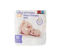 baby me Soft Padded Changing Mats 60x60cm - 10 pcs