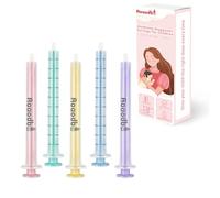 Baby Medicine Dispenser Syringe For Children,10ml Oral Syringes, Liquid Plastic Syringe Without Needle,Leak proof Dosing Tools,5 Uniquely Colour Syringes (5)