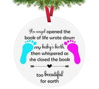 Baby Memorial Gift Sympathy Gifts for Loss of Baby Ceramic Ornament Child Infant Loss Pregnancy Miscarriage Stillborn Memorial Gift for Parent Remembrance Grieving Gifts Christmas Tree Decoration