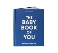 Baby Memory Book | Capture the Joy of the First Year in this Cherished Keepsake | Unique Gift for Expecting Parents | 8" x 10” Scrapbook | 96 Pages | Cloth Covered Hardback Baby Memory Journal - Blue