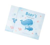 Baby Memory Book for First Year Milestones Photo Handprint Footprint Tracking to Record Growth Memory for Parents