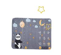 Baby Milestone Blanket 2pcs 75cm X 100cm Flannel Newborn Photography Prop