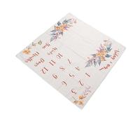 Baby Milestone Blanket Soft Comfortable Washable Floral Baby Monthly Blanket for Photography Props