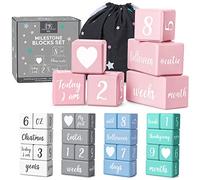 Baby Milestone Blocks - Pink
