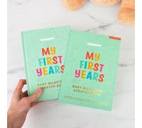 Baby Milestone scratch book - My First years Gift Republic Baby Blue One Size