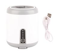 Baby Milk Bottle Shaker USB Charging Automatic Intelligent Electric Infant Three Speeds Adjustment Portable Jar Shaker for Home Travel, for 2.1-3inch Bottles Pearl White (White)