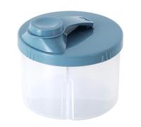 Baby Milk Powder Dispenser, Rotating Four-Compartment Milk Powder Box, Portable Snack Container, Food Candy Fruit Storage Box, for Travelling, Outdoors
