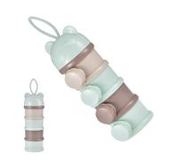 Baby Milk Powder Formula Dispenser, Baby Formula Container,Baby Milk Powder Dispenser Pot,Leakproof Rotating Formula Dispenser and Snack,Non-Spill Rotating Four-Compartment Formula Container