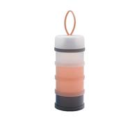 Baby Milk Storage Box, Portable Baby Milk Powder Dispenser 4 Layer Storage Container for Outdoor Activities (Pink