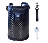 Baby Milk Warmer - 3.15 X 5.12 Inch Leather Pouch, Twenty-One Unique Heating Modes | Fast Power Bank-compatible Lightweight Equipment For Feeding Newborn Kids's Outdoor Road Trips