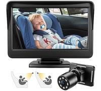 Baby Mirror for Car, Back Seat Baby Car Camera with Night Vision, View Infant in Rear Facing Seat with 4.3-Inch HD Display, Observe The Baby's Every Move at Any Time while Driving
