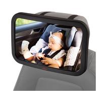 Baby Mirror for Car - Largest and Most Stable Backseat Mirror with Premium Matte Finish - Crystal Clear View of Infant in Rear Facing Car Seat - Safe, Secure and Shatterproof
