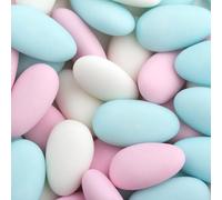 Baby Mix Luxury Italian Sugared Almonds - For Weddings Favours, Baby Showers & Party Bags - 50 or 100 Pack (50 Pack)