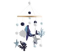 Baby Mobile - Baby Mobile for Cribs Babys Mobiles | Electronic Music Box for Crib and Crib Soft Light Projector Music Learning Toys foor Wippe Kinderwagen Meeresthema