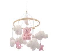 Baby Mobile for Crib Baby Crib Mobile for Boys Girls Soft Bear Nursery Mobile Cute Gender Neutral Crib Toy Hanging Decor for Infant Newborn Boy Girl Gift