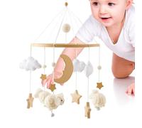 Baby Mobile for Crib | Decorative Pendant for Bassinet,Musical Portable Bohemian Crib Mobile for 0-3 Boys and Girls Nursery Stroller Decoration