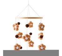 Baby Mobile, Modern Nursery Mobiles, Bassinet Toy for Ba by | Mo Dern Bas Sinet | Crib Carousel Boys & Girl 12 Months, Fit Bed, Stroller, Car Seat, Include Colorful Flowers, Small Balls and Bells