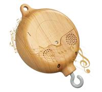 Baby Mobile Music Box Bed Bell, Wood Look, Children's Bed Mobile Motor, Baby Music Box, Spinner Mobile Baby Cot, Bed Bell, Pendant, Baby Bed Linen, Rotating Baby Cot, Decoration