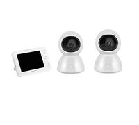 Baby Monitor 5 Inches HD 1080P with 2 Cameras Two-Way Intercom Lullaby Automatic Night Vision Temperature Detection