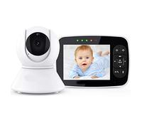 Baby Monitor, Baby Monitor with Camera and Audio, 3.5 Inch Display 360 Degree 1080P Camera Night Vision Two Way Talk Lullaby 960 Feet Range 2.4GHz Wireless Transmission VOX Mode.