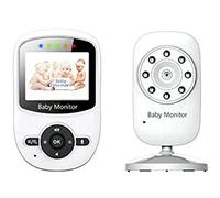 Baby Monitor - BW 2.4 inch Wireless Digital Baby Monitor Color LCD Video Baby Security Camera Night Vision Audio Music Two Way Talk