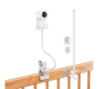 Baby Monitor Clip Mount Compatible with HelloBaby HB6550/HB6550 Pro/HB65/HB66/HB6081/HB40/HB6339 & Cameras with 1/4 Thread - 40 cm Flexible Gooseneck Cot Camera Clip Stand No Drilling Required