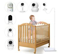 Baby Monitor Floor Stand Compatible with Infant Optics, Babysense, Nanit Pro, Owlet, Baby Ganibs, Bonoch, Adjustable Height from 37.4-68.8, Universal Baby Camera Stand Mount, Safety for Nursery