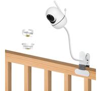Baby Monitor Mount Flexible Clip Clamp Mount for HelloBaby HB65/HB66/HB248,ANMEATE SM935E Baby Monitor Camera Without Tools or Wall Damage