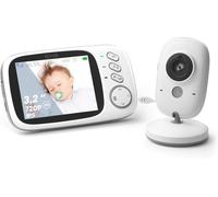 Baby Monitor Video 3.2'' 1000Mah Camera With Temperature Sensor