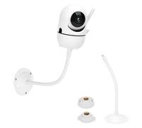 Baby Monitor Wall Mount Holder Compatible with HelloBaby HB65/HB6550/HB6339/HB6558/HB66/HB248,ANMEATE SM935E/SM650,Bonoch,ChildsFarm Baby Monitor,Adjustable Metal Mount,1 Pack,White