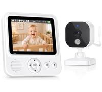 Baby Monitor with Camera, 2.8in IPS, 96H VOX, No WiFi, Night Vision | 2x/4x Zoom, 1000ft Range, Two-Way Talk, 8 Lullabies, Feeding Alerts & Infrared Night Vision