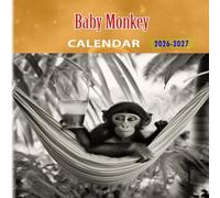 Baby Monkey Calendar 2026-2027: 18 Month Planner To Keep You On Track from Sep 2026 to Dec 2027,Square 8.5 x 8.5 Inches Gift For Organizing & Planning