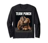 Baby Monkey Punch Plush Cute Monkey Japan Zoo Team Punch Long Sleeve T-Shirt