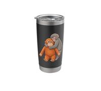 Baby Monkey Punch Plush Cute Monkey Punch Plush Hugging Stainless Steel Insulated Tumbler