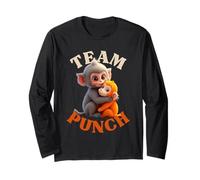 Baby Monkey Punch Team I Have to Be, Brave Cute Macaque Long Sleeve T-Shirt