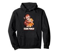 Baby Monkey Team Punch Cute Graphic Pullover Hoodie